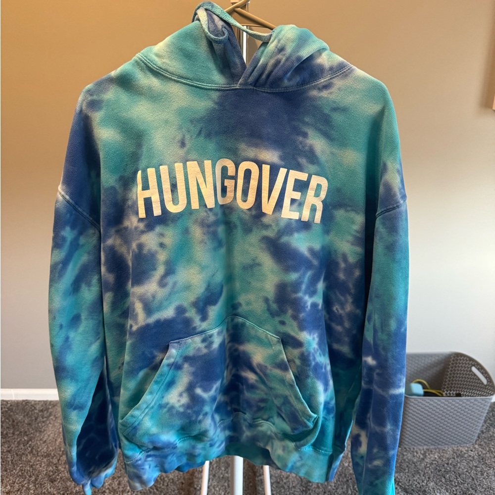 XL Barstool hungover tie-dye hoodie
